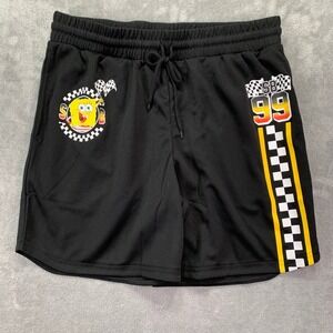 SpongeBob SquarePants Mens Athletic Shorts Mesh Racing Checkered 99 Size M